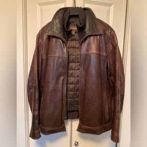 Danier 3-Season Leather Jacket w/Removable Thinsulate Liner - Men’s XL